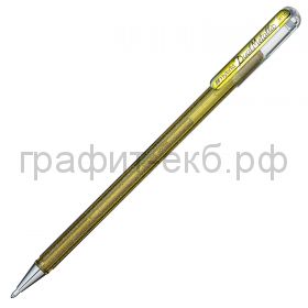 Ручка гелевая Pentel Hybrid Dual Metallic золото К110-DXX