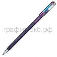 Ручка гелевая Pentel Hybrid Dual Metallic фиолетовый + синий металлик К110-DVX