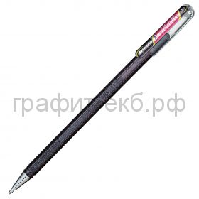 Ручка гелевая Pentel Hybrid Dual Metallic черный + красный металлик К110-DAX