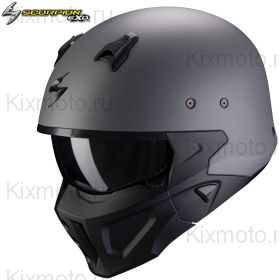 Шлем Scorpion Covert-X Solid, Серый матовый