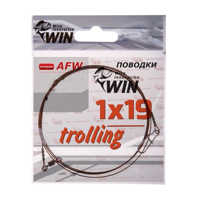 Поводок для троллинга Win 1х19 (AFW) Trolling 16 кг 100 см