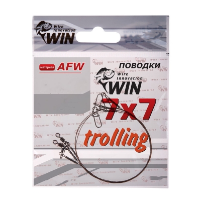 Поводок Win 7х7 (AFW) Trolling 18 кг 80 см