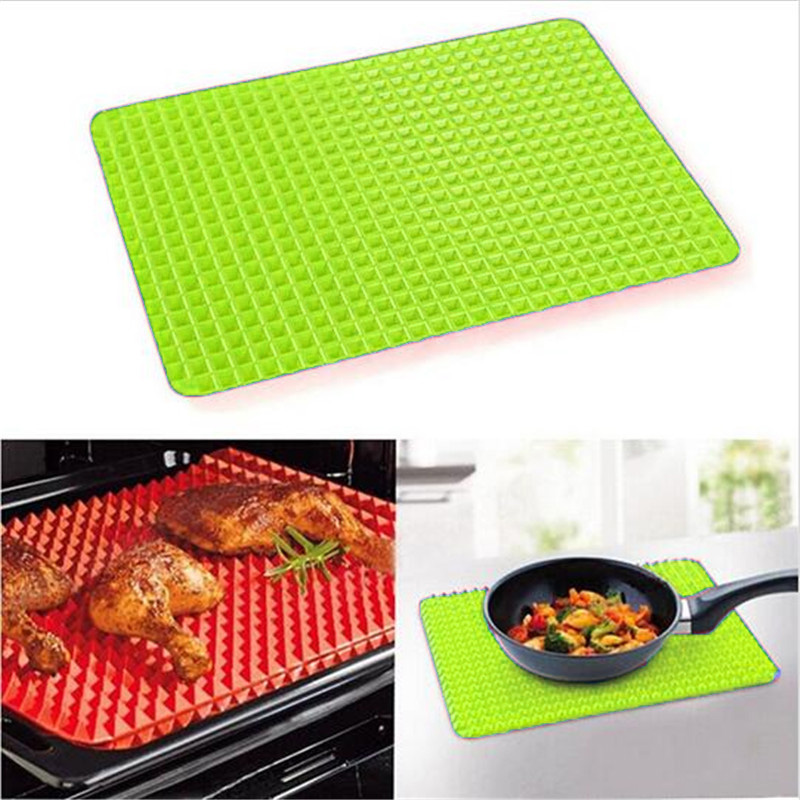 Силиконовый коврик Pyramid Pan (цвет cалатовый)
