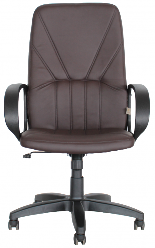 Компьютерное кресло OFFICE-LAB кресло КР37 хром, эко кожа шоколад / ЭКО3