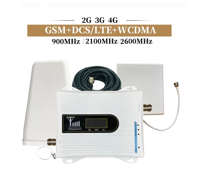 Усилитель сигнала 2G/3G/4G (900/2100/2600 мГц) полный комплект