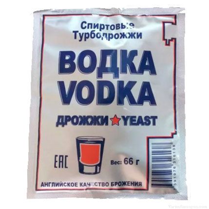 Спиртовые турбо дрожжи Turbo Vodka, 66 г