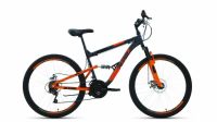 Велосипед ALTAIR MTB FS 26 1.0 (RBKT0SN6P008) Серый/оранжевый