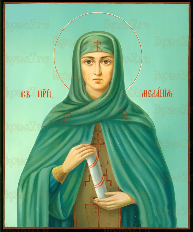 Икона Мелания Римляныня преподобная (рукописная)