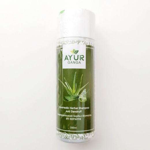 Шампунь аюрведический травяной От перхоти | Ayurvedic Herbal Shampoo ANTI DANDRUFF| 200 мл | AyurGanga