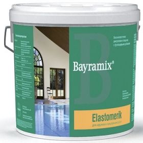 Краска Высокоэластичная Bayramix Elastomerik 9л Полуматовая с Фунгицидными Добавками для Наружных и Внутренних работ