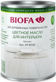 Цветное Масло для Интерьера Biofa 8510 2.5л Белое для Внутренних Работ / Биофа 8510