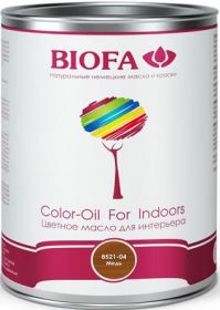 Цветное Масло для Интерьера Biofa Медь 8521-04 0.125л для Внутренних Работ / Биофа 8521-04