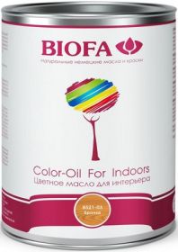 Цветное Масло для Интерьера Biofa Бронза 8521-03 1л для Внутренних Работ / Биофа 8521-03
