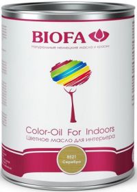 Цветное Масло для Интерьера Biofa Серебро 8521-01 0.125л для Внутренних Работ / Биофа 8521-01