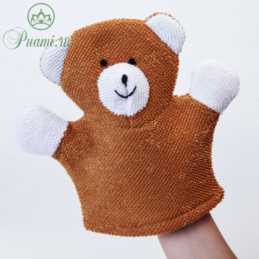 Махровая мочалка-рукавичка Baby Bear 4881394
