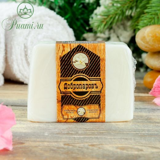 Косметическое мыло для бани и сауны "Сливочная ваниль", "Добропаровъ", 100 гр.   2922010