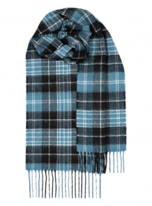 шотландский шарф 100% шерсть ягнёнка , тартан клана Кларк CLARK ANCIENT TARTAN LAMBSWOOL SCARF, плотность 6