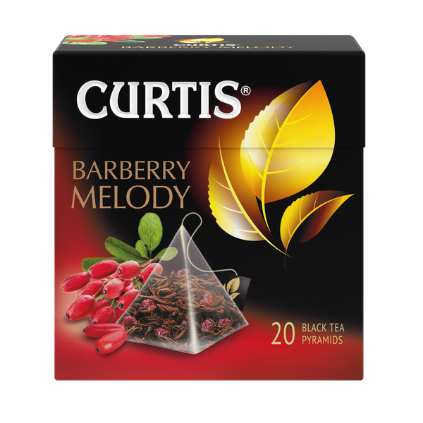 Чай Кертис  Barberry Melody Барбарисовая мелодия 20пак*1,8г.конверт (пирамидки)