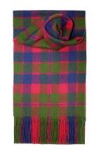 шотландский шарф 100% шерсть ягнёнка , тартан крупнейшего шотландского города Глазго, GLASGOW TARTAN LAMBSWOOL SCARF плотность 6