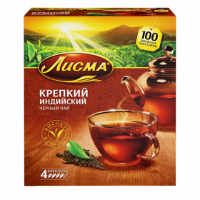 Чай Лисма крепкий с/я 100пак