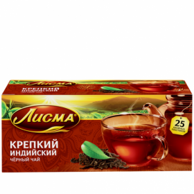 Чай Лисма крепкий с/я 25пак