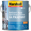 Грунт-эмаль 3в1 на Ржавчину Marshall Anticorr Aqua 0.5л по Металлу, без Запаха, Белый / Маршалл Антикор Аква
