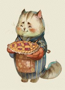 Котейка с пирогом