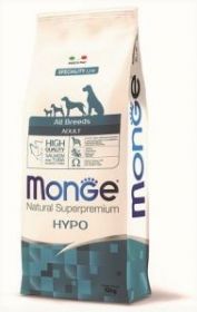 Monge Dog Speciality Hupo корм д/взрослых собак гипоаллергенный с лососем и тунцом