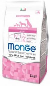 Monge Dog Speciality корм д/взрослых собак всех пород свинина с рисом и картофелем