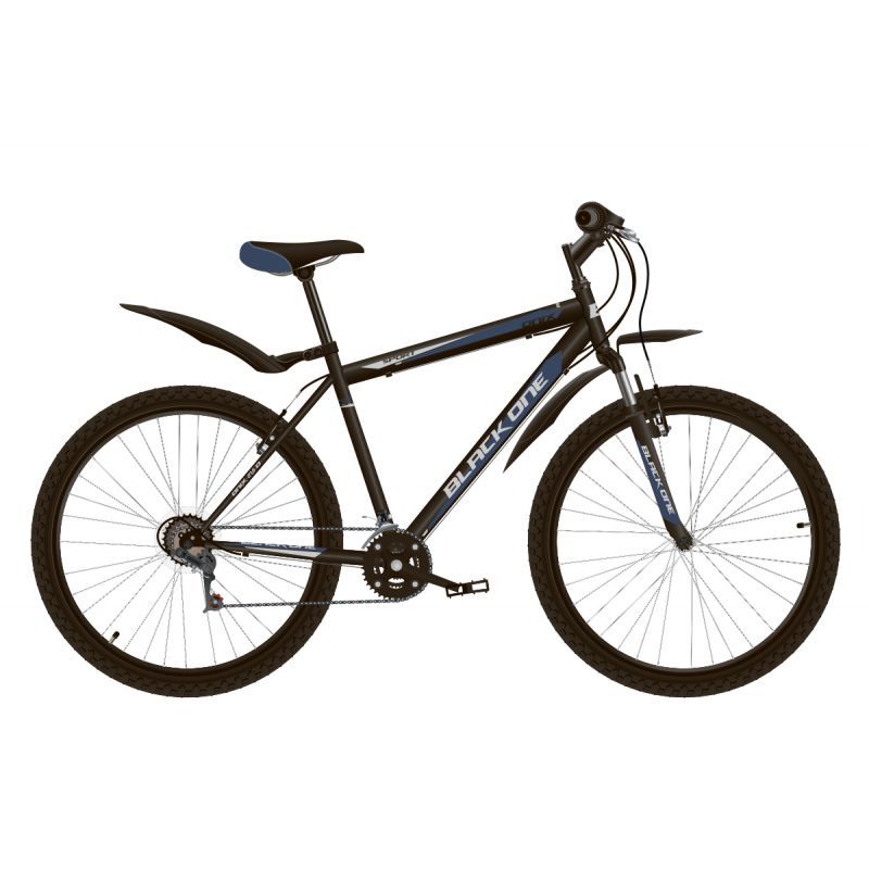 Велосипед BLACK ONE Onix 27.5 Черный/синий/серый (H000016576)