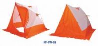 Палатка зимняя Следопыт 2-скатная бело-оранжевый