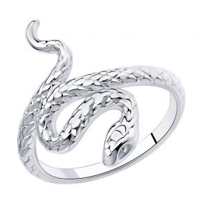 Кольцо из серебра "Змея" 94013151 SOKOLOV