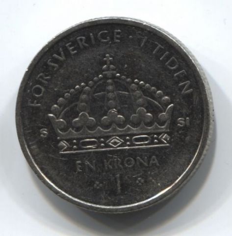 1 крона 2008 года Швеция
