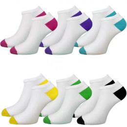 Женские укороченный  носки С 2012 "Цветные пятки"