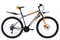 Велосипед BLACK ONE Onix D Alloy Серый/оранжевый/белый (H000013924)