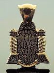 Позолоченная подвеска "Богородица" с чернением (арт. 250281)