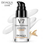 База под макияж с дозатором на витаминной основе V7 для придания синия коже Bioaqua