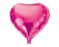Шар фольга с гелием  без рисунка Сердце 18" Пион розовый