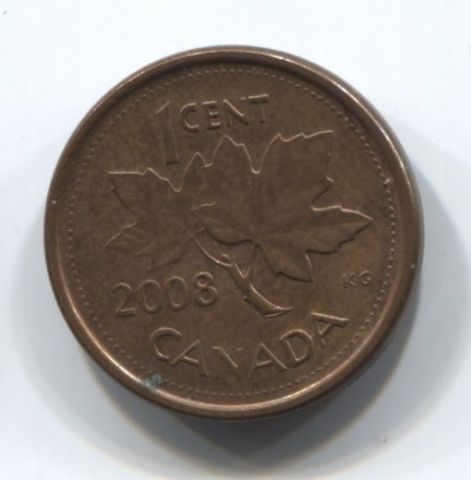 1 цент 2008 года Канада