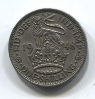 1 шиллинг 1948 года Великобритания
