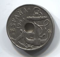 50 сантимов 1963 года Испания50 сантимов 1963 (1964) года Испания