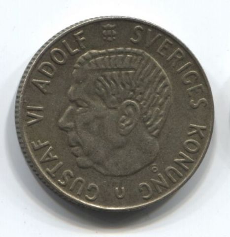 1 крона 1967 года Швеция