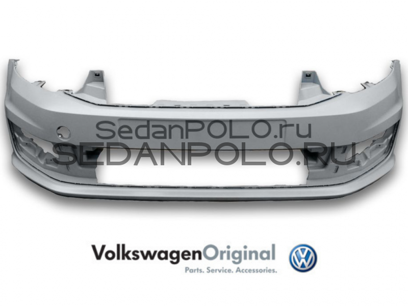 Бампер передний Оригинал VAG Volkswagen Polo Sedan