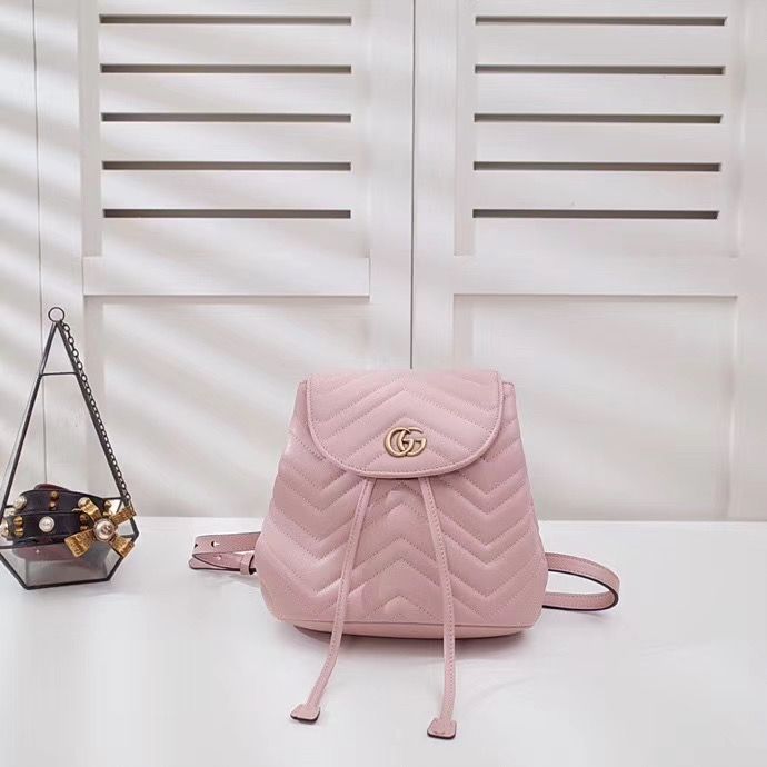 Стёганный мини рюкзак Gucci Marmont GG 21 cm