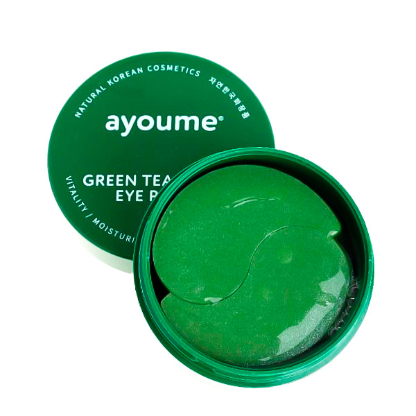 Гидрогелевые патчи с экстрактом алоэ и зеленого чая Ayoume Green Tea + Aloe Eye Patch