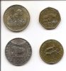 Фауна Набор монет Танзания  2012-2015 (4 монеты)