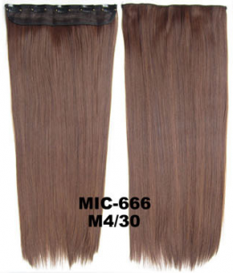 Искусственные термостойкие волосы на заколках на трессе №M4/30 (55 см) - 1 тресса, 100 гр.