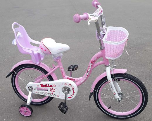 Велосипед детский Bella с креслом для куклы Rose