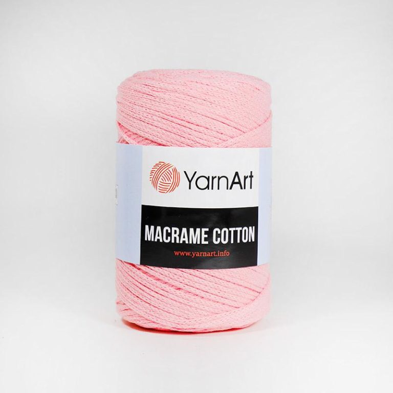 Macrame Cotton (Yarnart) 762-розовый