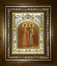 Икона Борис и Глеб благоверные князья (14х18)